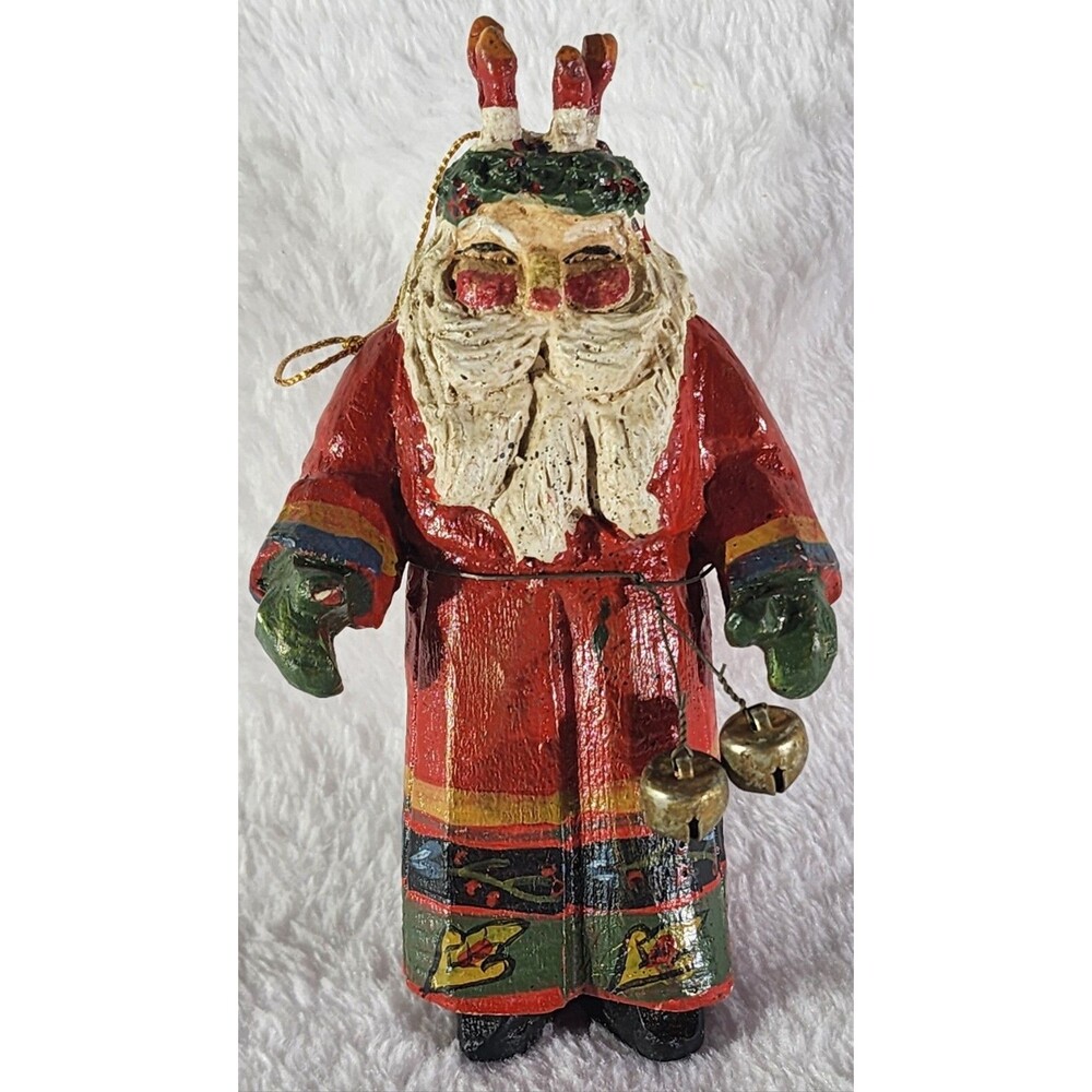 Vintage 1991 House of Hatten FATHER FROST SANTA St. Lucia CROWN of CANDLES Ornmt